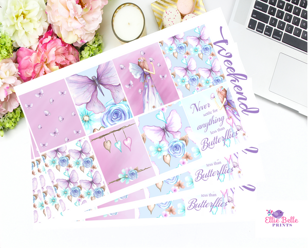Butterfly Princess - Vertical Weekly Planner Kit