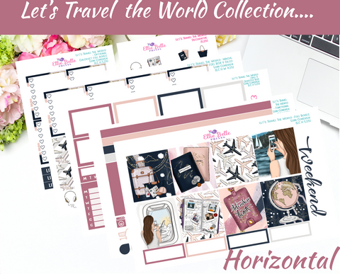 Let's Travel The World - Horizontal Weekly Kit