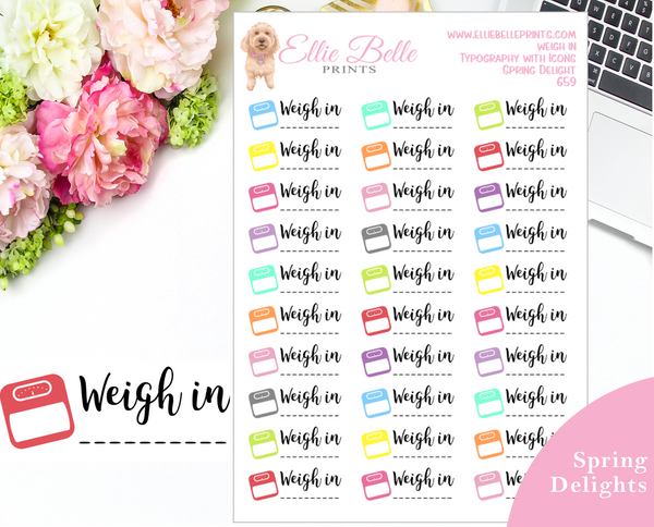 Weight In - Typography with Icons