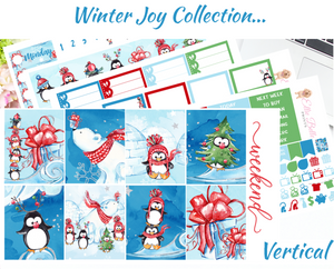 Winter Joy - Vertical Weekly Planner Kit