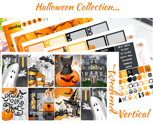 Halloween - Vertical Weekly Planner Kit
