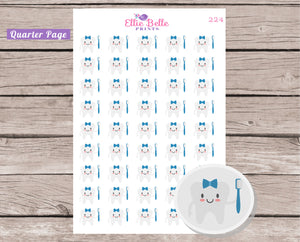 BOY Teeth Cleaning Sticker [224]