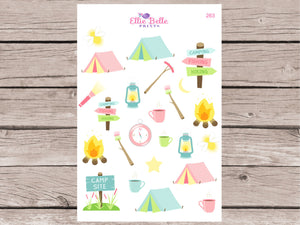Camping Decorative Planner Stickers [263]