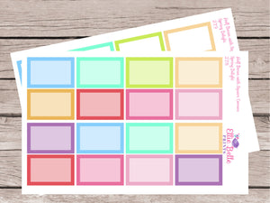 Half Box Stickers with Square Corners - Spring Delights - [279]
