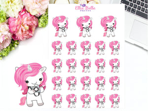 Camera Stickers - Pink Unicorn Collection