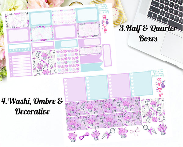 LAVENDER KEYS COLLECTION - Horizontal Weekly Planner Kit [337]