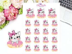 Donut Stickers - Cat Collection