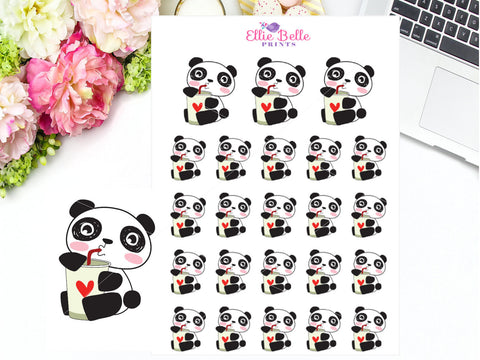 Drinking Sticker - Panda Collection
