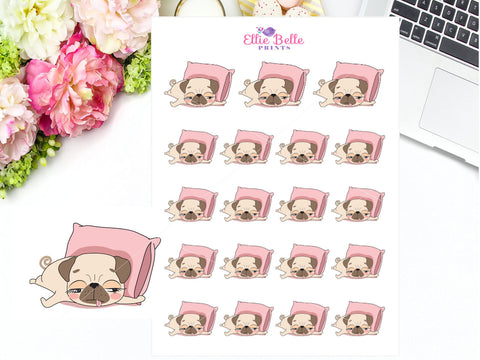 Sleep Stickers - Pug Collection