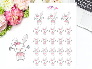 Angry / Mad Rabbit Stickers - Bunny Rabbit Collection
