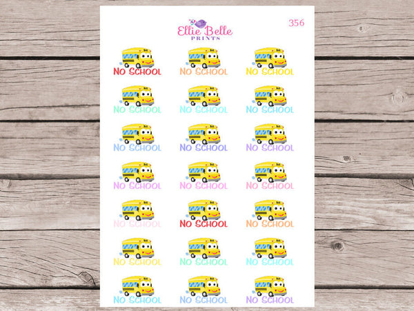 No School Bus Decorative Stickers [356]