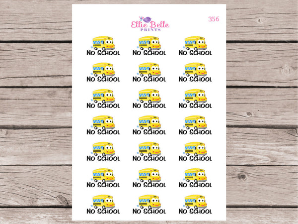 No School Bus Decorative Stickers [356]