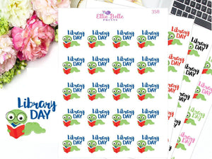 LIBRARY DAY Decorative Stickers