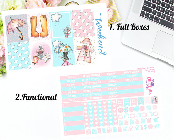 RAINY DAYS COLLECTION - Vertical Weekly Planner Kit [367]