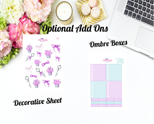 LAVENDER KEYS COLLECTION - Horizontal Weekly Planner Kit [337]