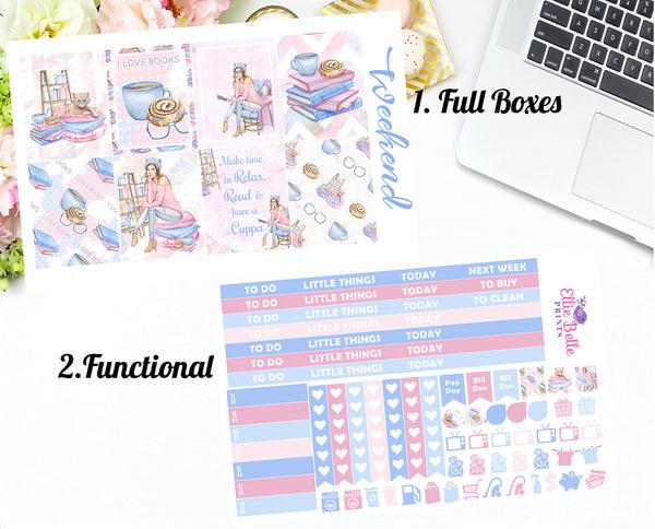 I LOVE BOOKS COLLECTION - Vertical Weekly Planner Kit [361]