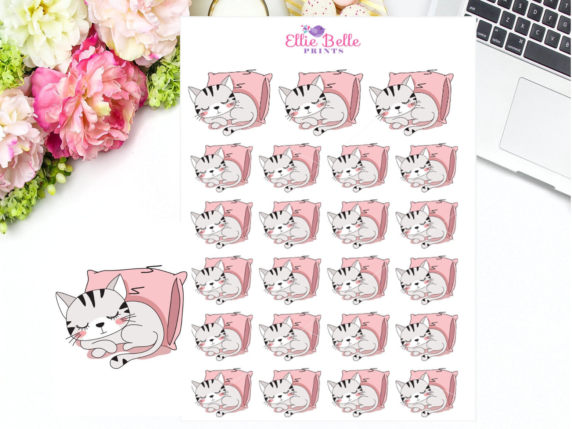 Sleeping Stickers - Cat Collection