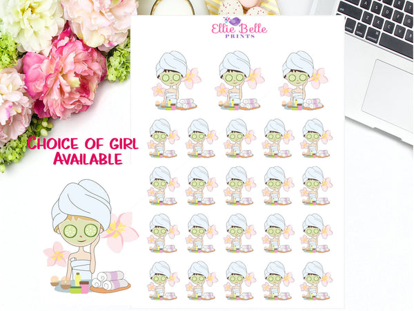 Spa / Facial Stickers - Girl Collection 4