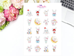 Bunny Rabbit Character Stickers - Bunny Rabbit Collection
