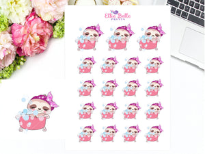 BATH SLOTH - Sloth Collection 2 Planner Stickers