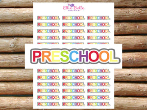 Preschool Stickers [026]
