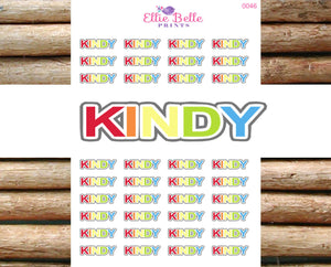 Kindy Stickers - [072]
