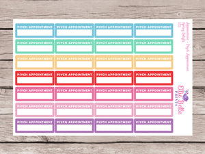 Psychologist / Psychiatrist Appointment Stickers [151]