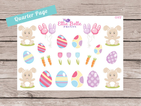 Easter Bunnies Decorative Stickers