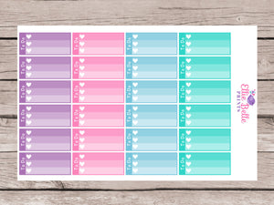 To Do Mini Ombre Checklist Stickers - Colour Crush