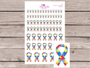 Autism Awareness Ribbon Stickers [195]